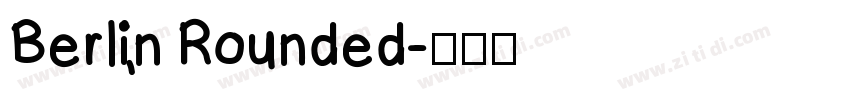 Berlin Rounded字体转换